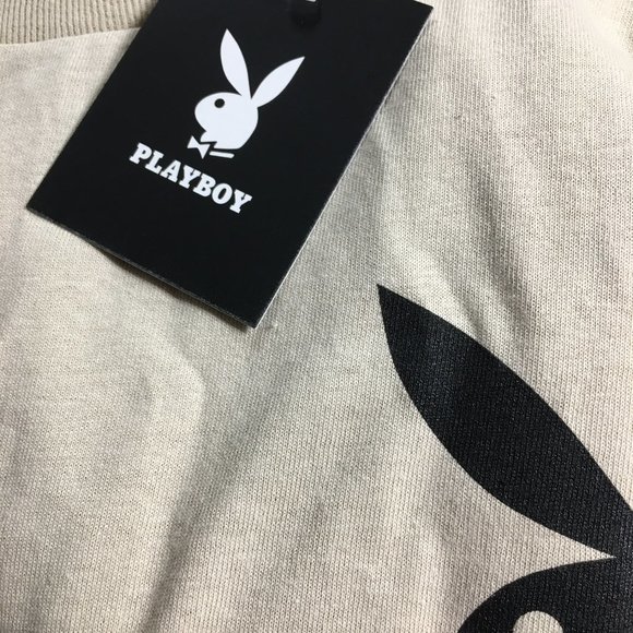 Men's Playboy Large Beige T Shirt New = Price is FIRM  Box TS1 - Picture 4 of 5